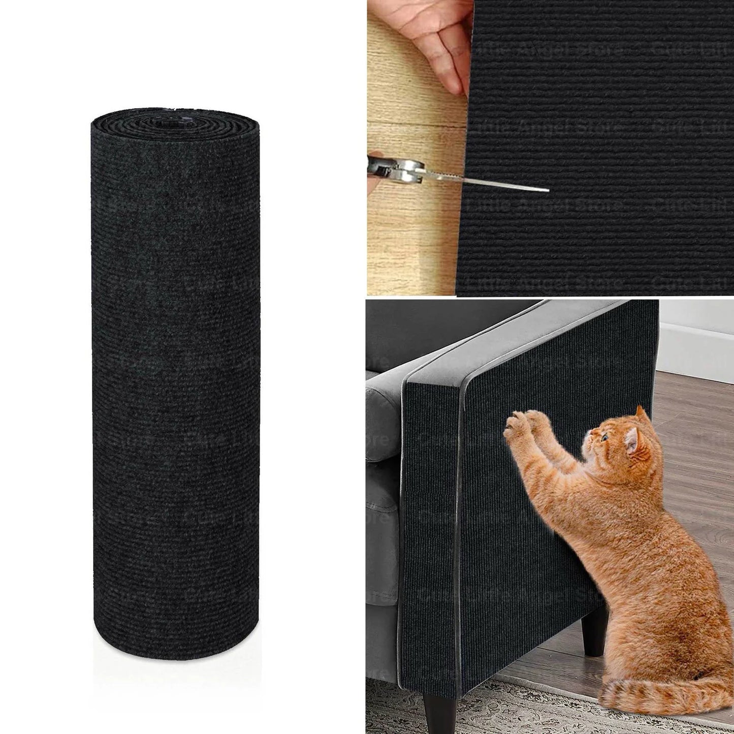 Self-Adhesive Cat Scratcher Mat – Trim-to-Fit Sofa Protector